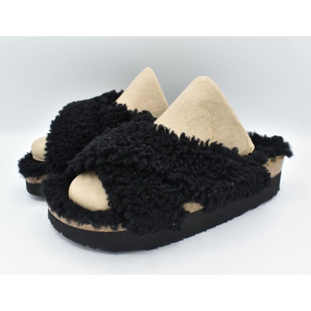 Birkenstock Women EU 41 US 10 Papillo  Daytona Black Shearling Narrow fit Sandal